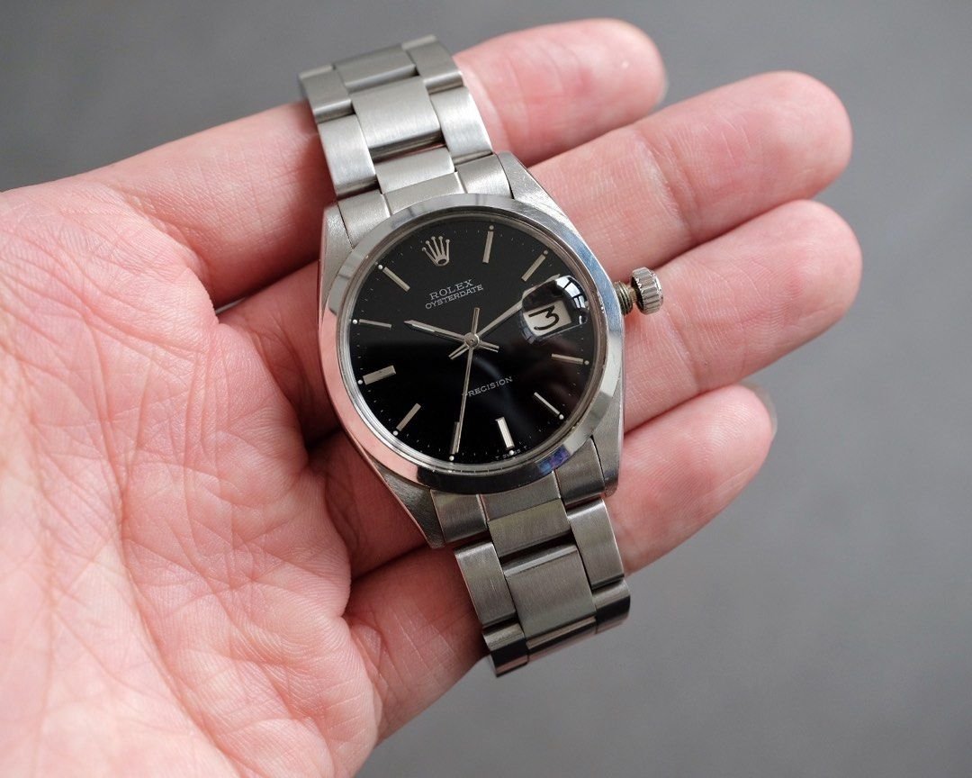 Rolex Oyster Precision Black Dial Manual Wind Ref. 6694 - Image 2