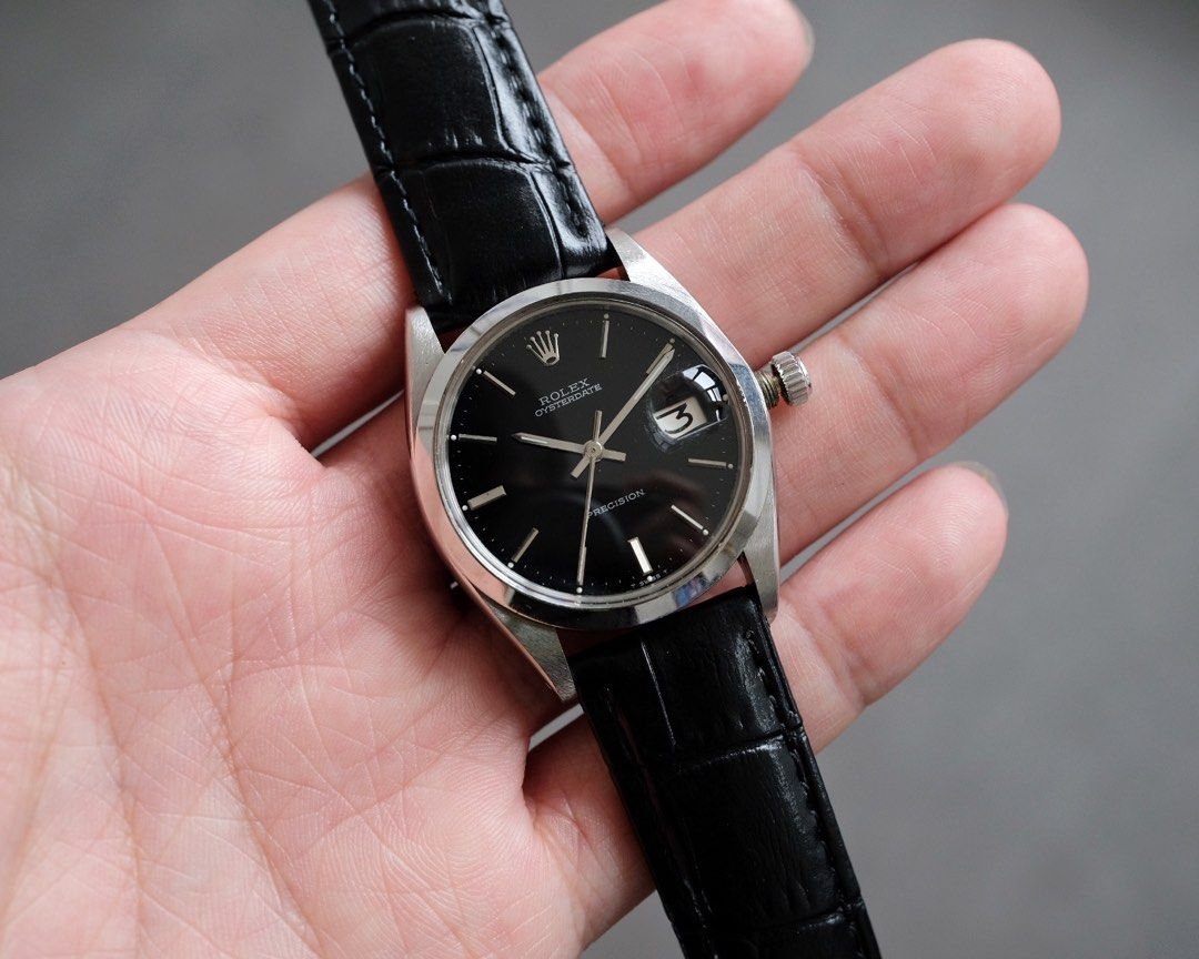 Rolex Oyster Precision Black Dial Manual Wind Ref. 6694 - Image 7
