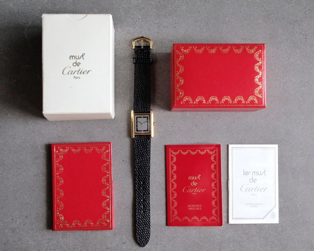 Must de Cartier Tank Vermeil LM Ref. 681006 - Image 9