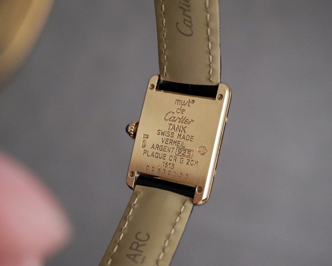 Must de Cartier Tank Vermeil SM Limited Edition Ref. 1613 - Image 7