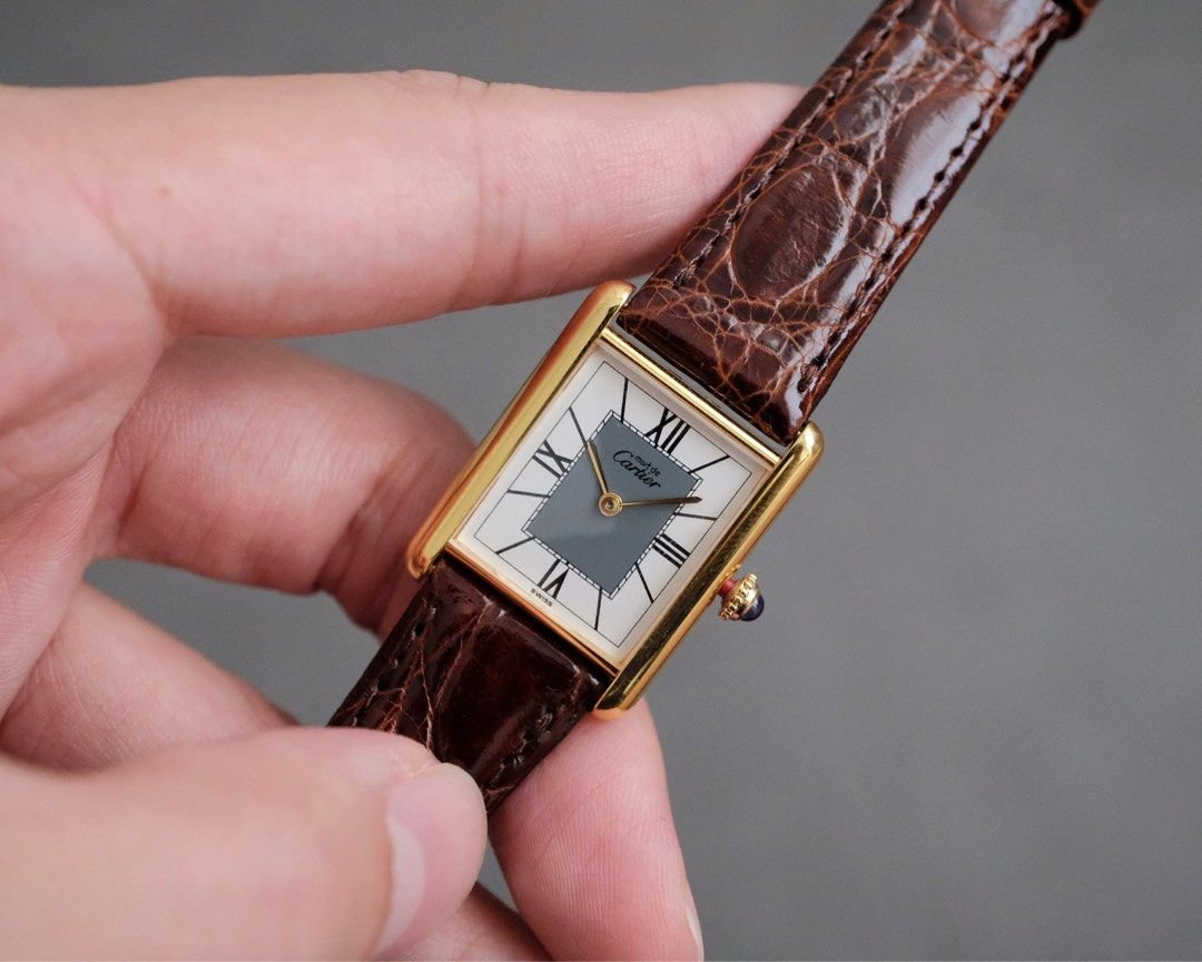 Must de Cartier Tank Vermeil LM Ref. 590005 - Image 3