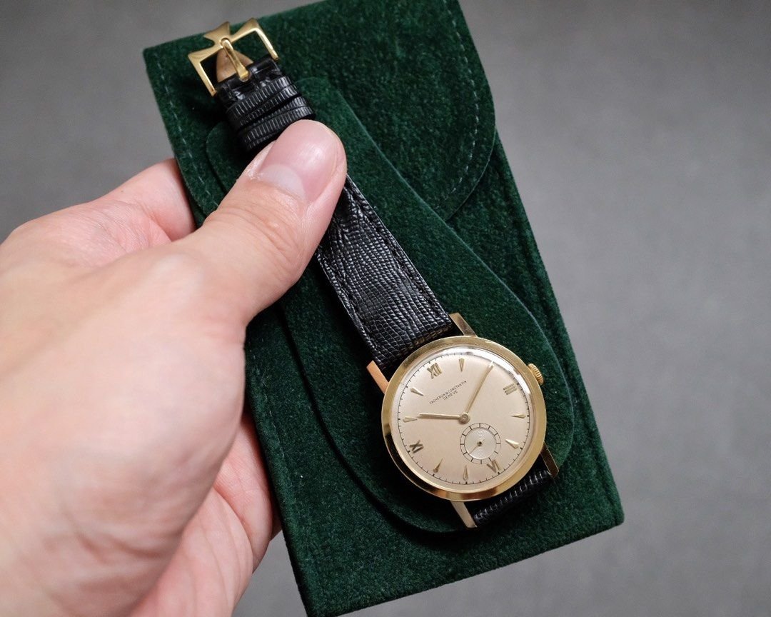 Vacheron Constantin 18K YG Pale Salmon Pink Dial Manual Wound Cal. v458 - Image 9