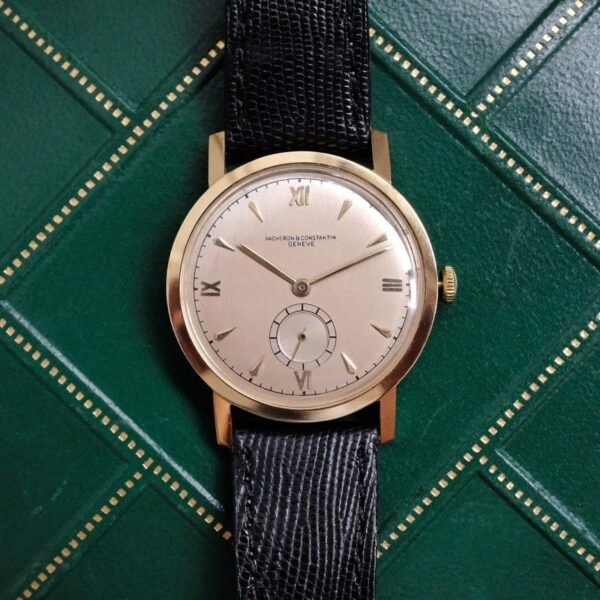 Vacheron Constantin 18K YG Pale Salmon Pink Dial Manual Wound Cal. v458