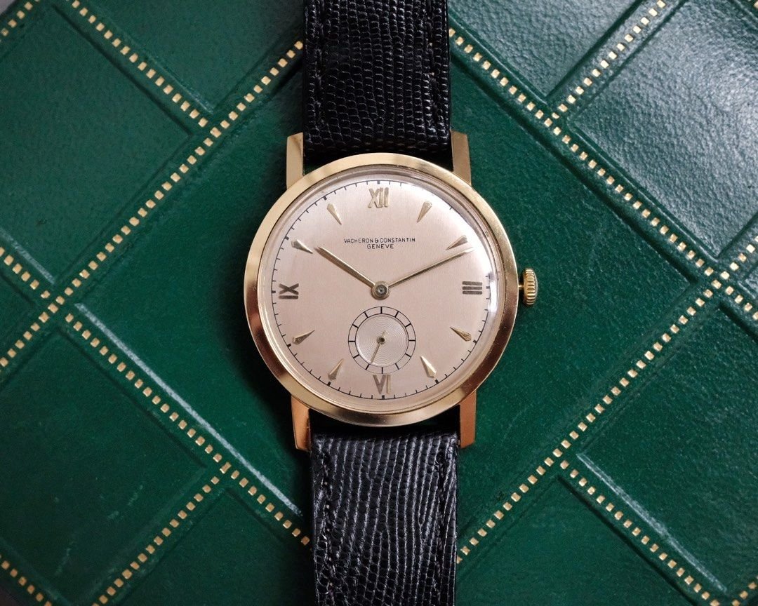 Vacheron Constantin 18K YG Pale Salmon Pink Dial Manual Wound Cal. v458