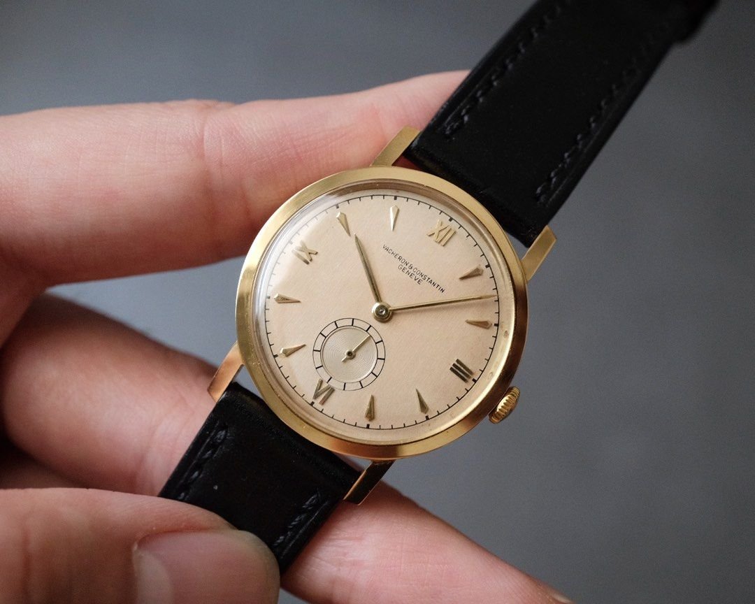 Vacheron Constantin 18K YG Pale Salmon Pink Dial Manual Wound Cal. v458 - Image 3