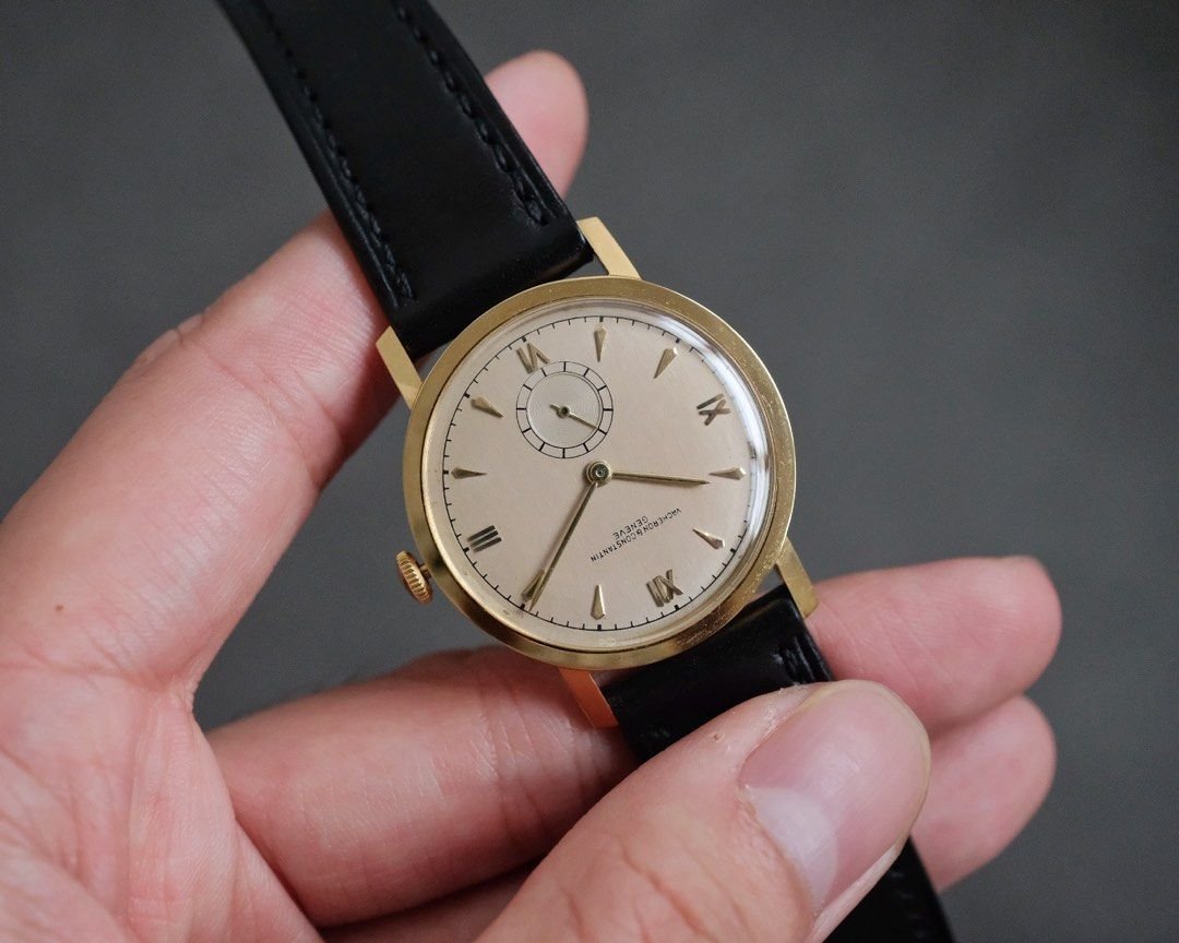 Vacheron Constantin 18K YG Pale Salmon Pink Dial Manual Wound Cal. v458 - Image 4