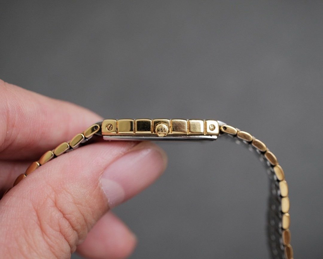 Vintage Baume & Mercier Two-Tone Steel and Gold Bamboo Ref. 5750 - Image 4