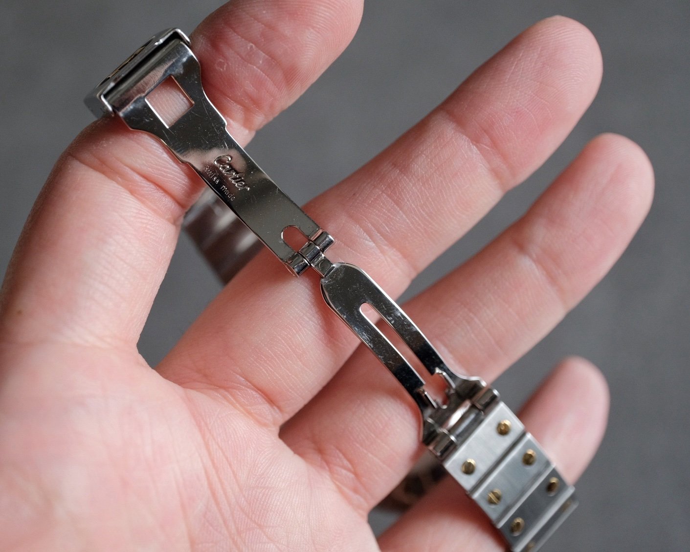 Cartier Santos Octagon LM Two-Tone Automatic Ref. 2966 - Full Set - Image 9