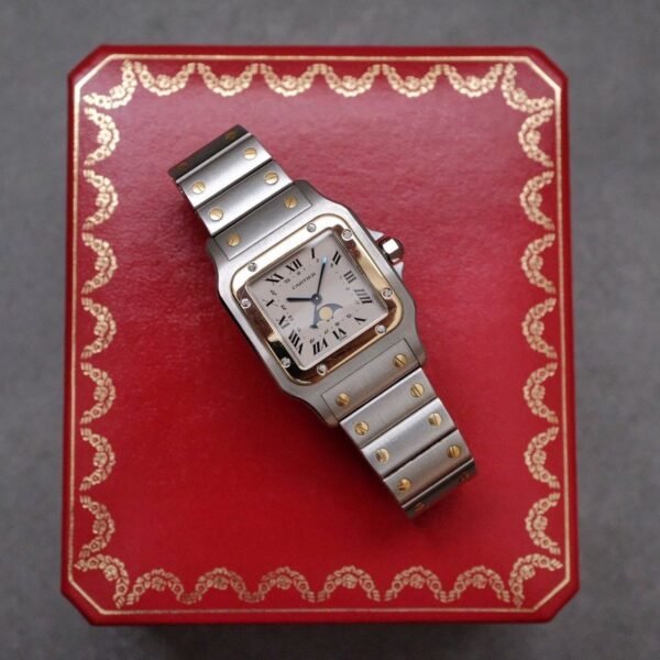 Cartier Santos Galbée Moonphase Steel & Gold Ref. 119901