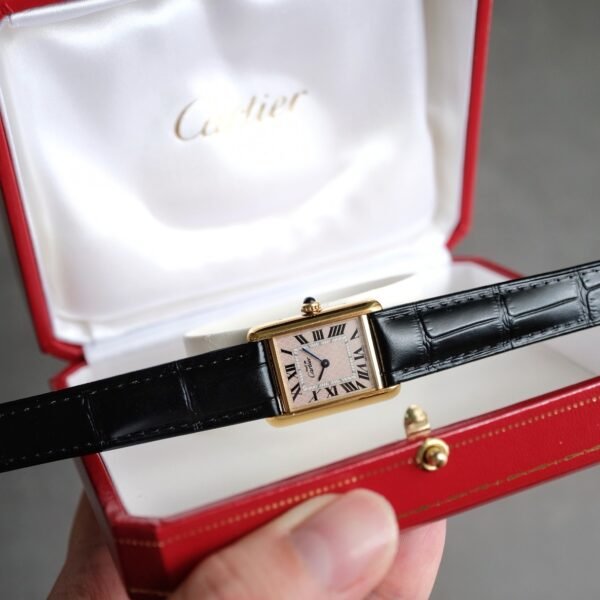Must de Cartier Tank Vermeil MM Christmas Edition Ref. 2415