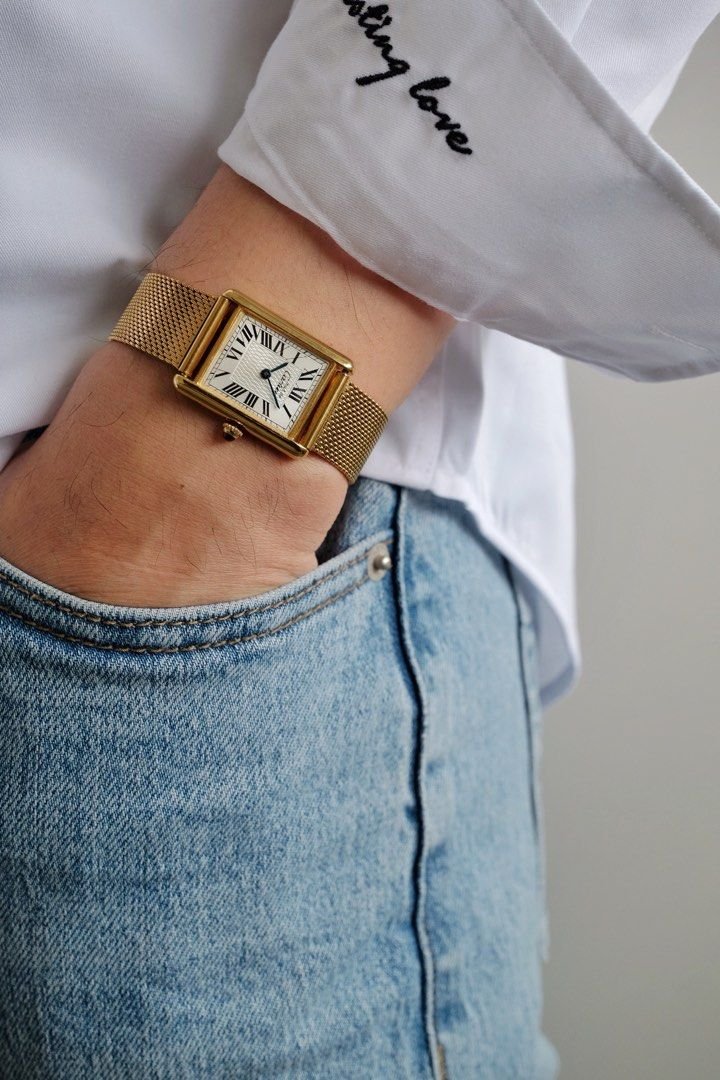 Must de Cartier Tank Vermeil LM Limited Edition Ref. 1615 - Image 10