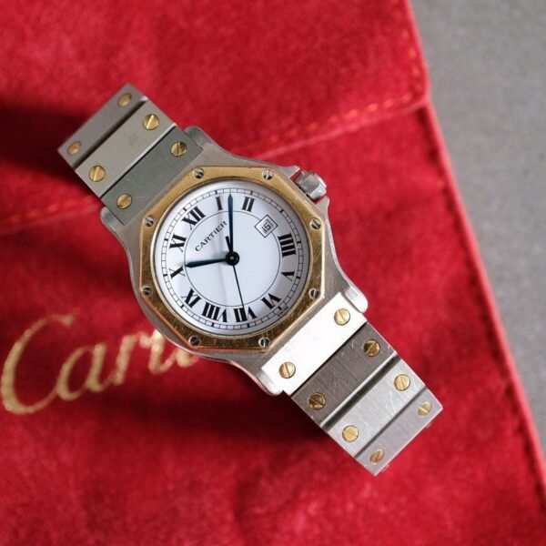 Cartier Santos Octagon LM Two-Tone Automatic Ref. 2966