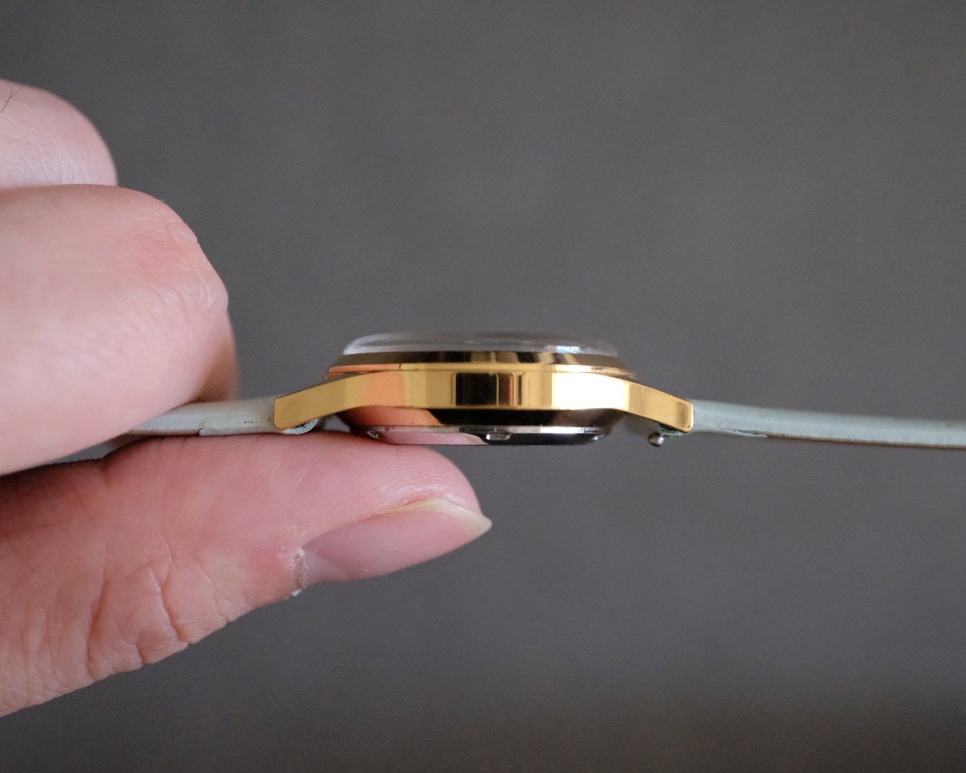 NOS Vintage Oris Pointer Date in Gold Plated Ref. 7306 - Image 6