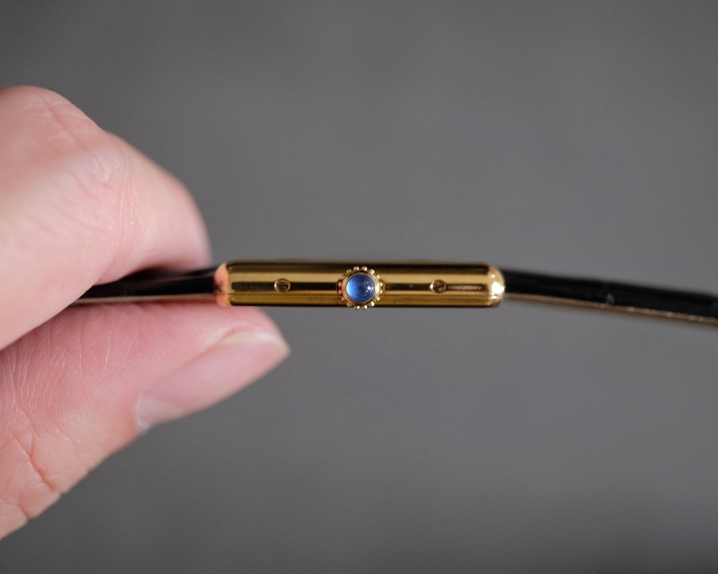 Must de Cartier Tank Vermeil LM Ref. 590005 Art Deco Black Dial - Image 5