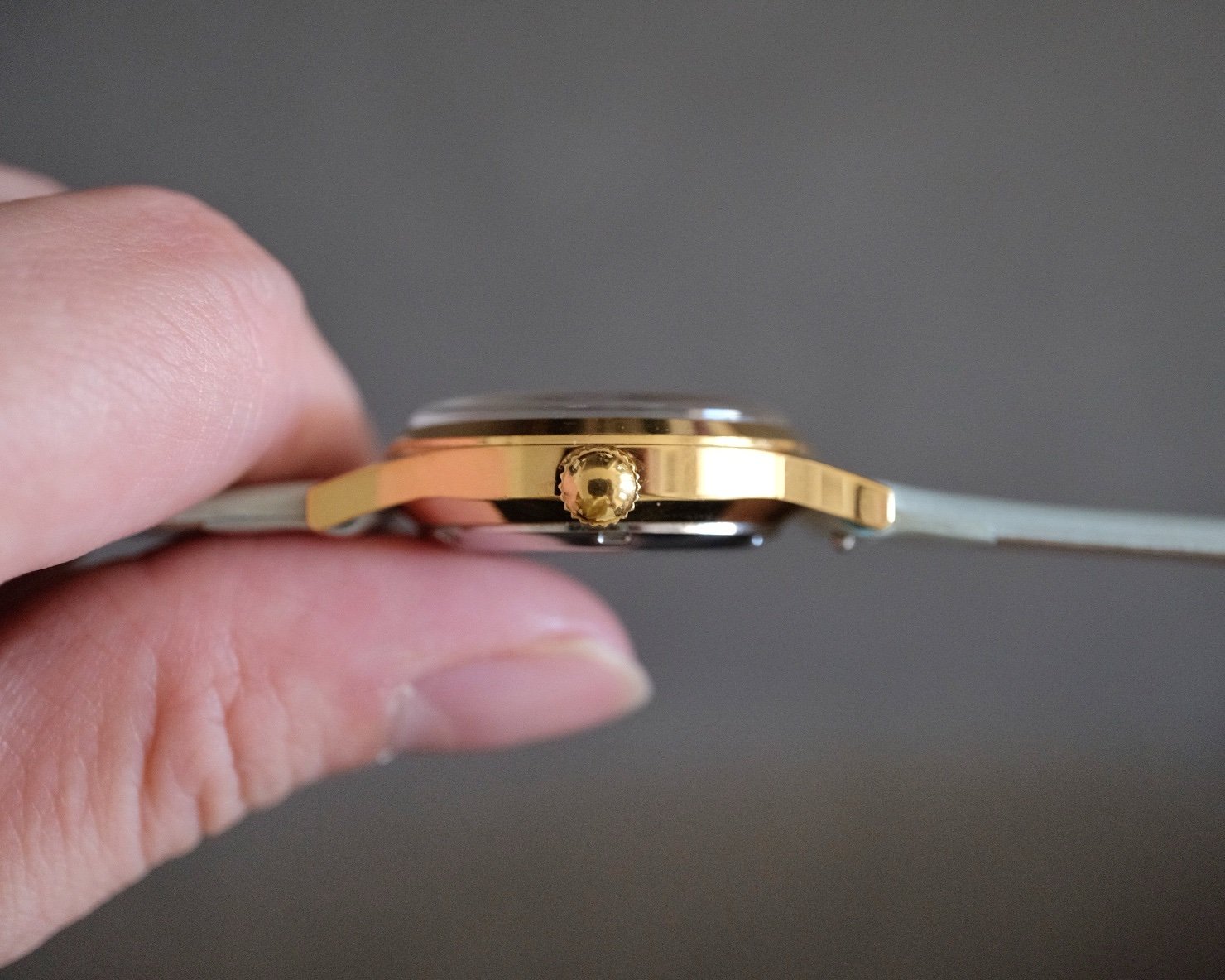 NOS Vintage Oris Pointer Date in Gold Plated Ref. 7306 - Image 5
