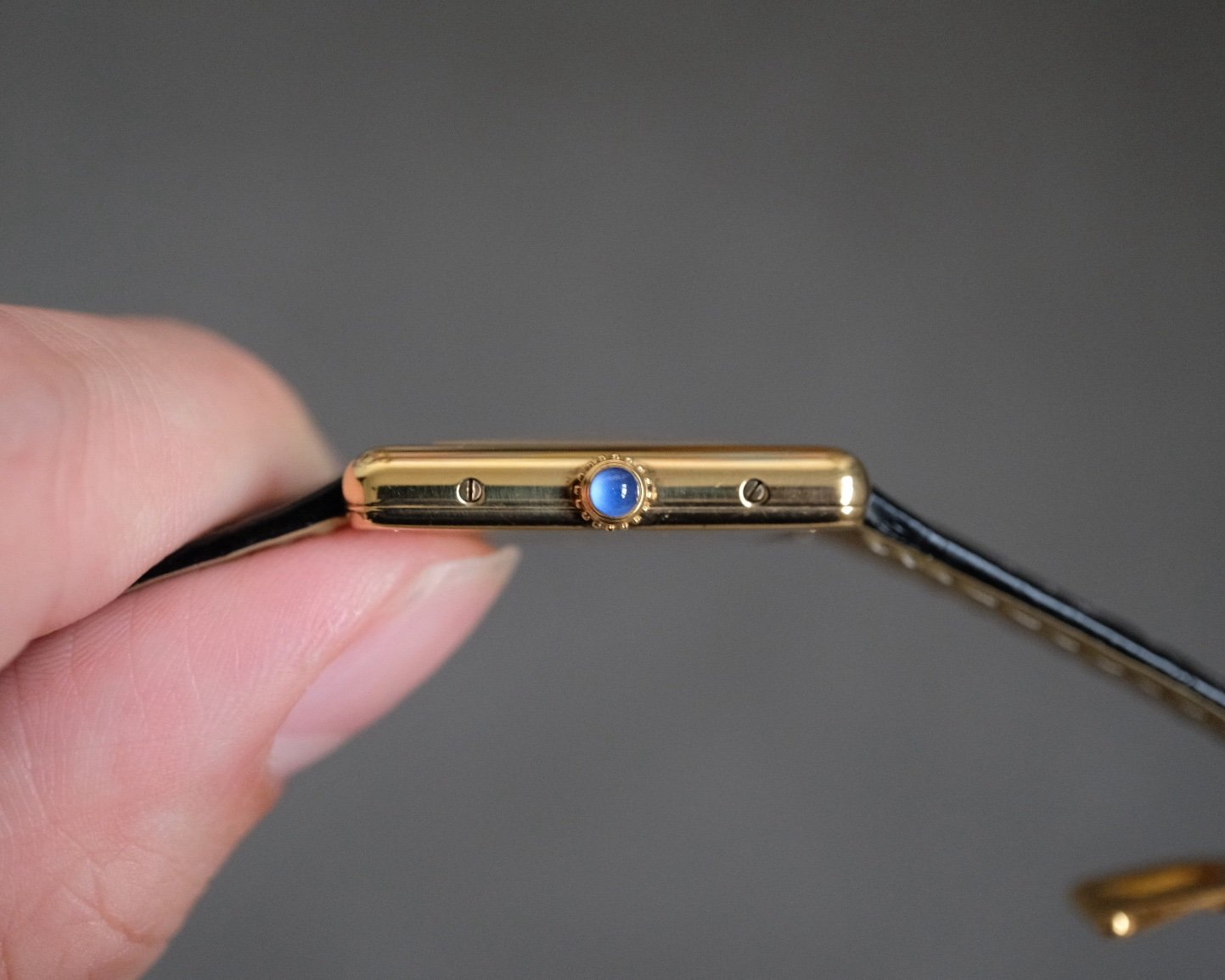 Must de Cartier Tank Vermeil LM Silver Opaline Ref. 590005 - Image 7