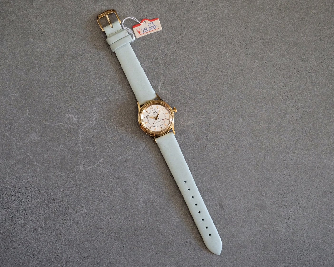 NOS Vintage Oris Pointer Date in Gold Plated Ref. 7306 - Image 8