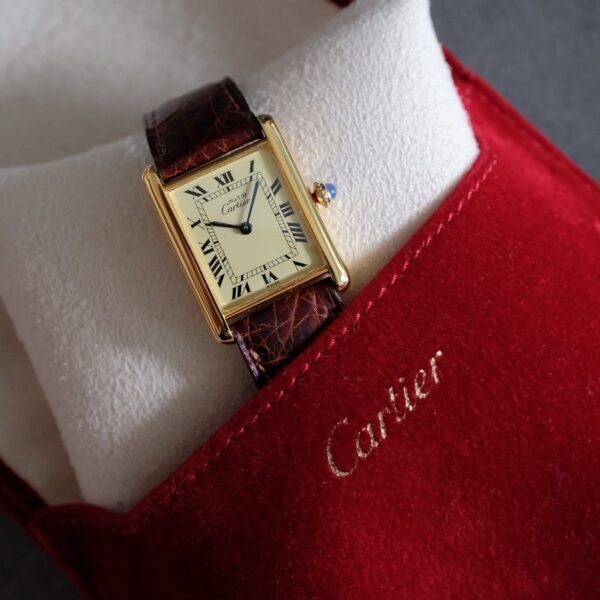 Must de Cartier Tank Vermeil LM Ref. 590005 Spider Dial