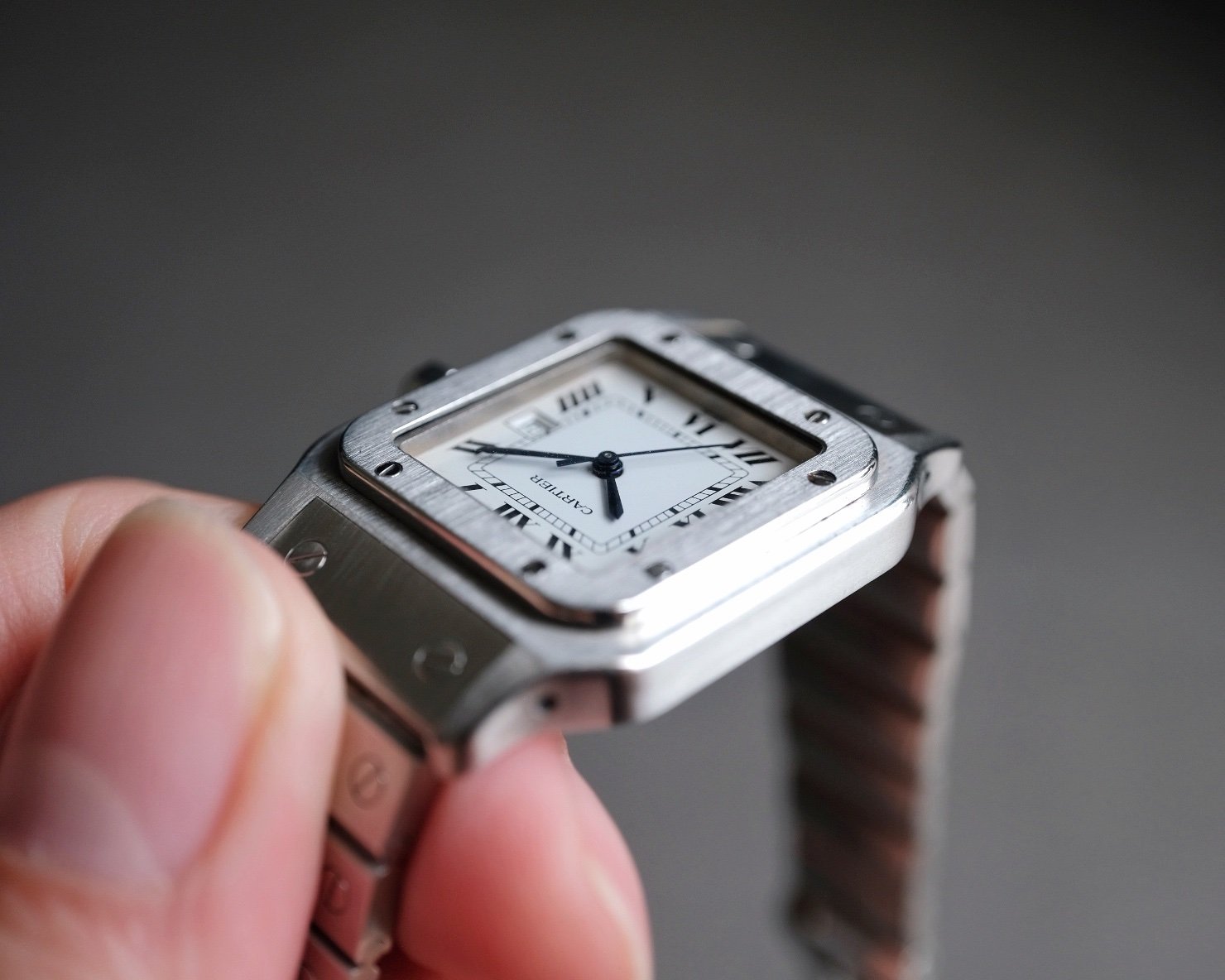 Full Set - Cartier Santos Carree LM Stainless Steel Automatic Ref. 2960 - Image 6