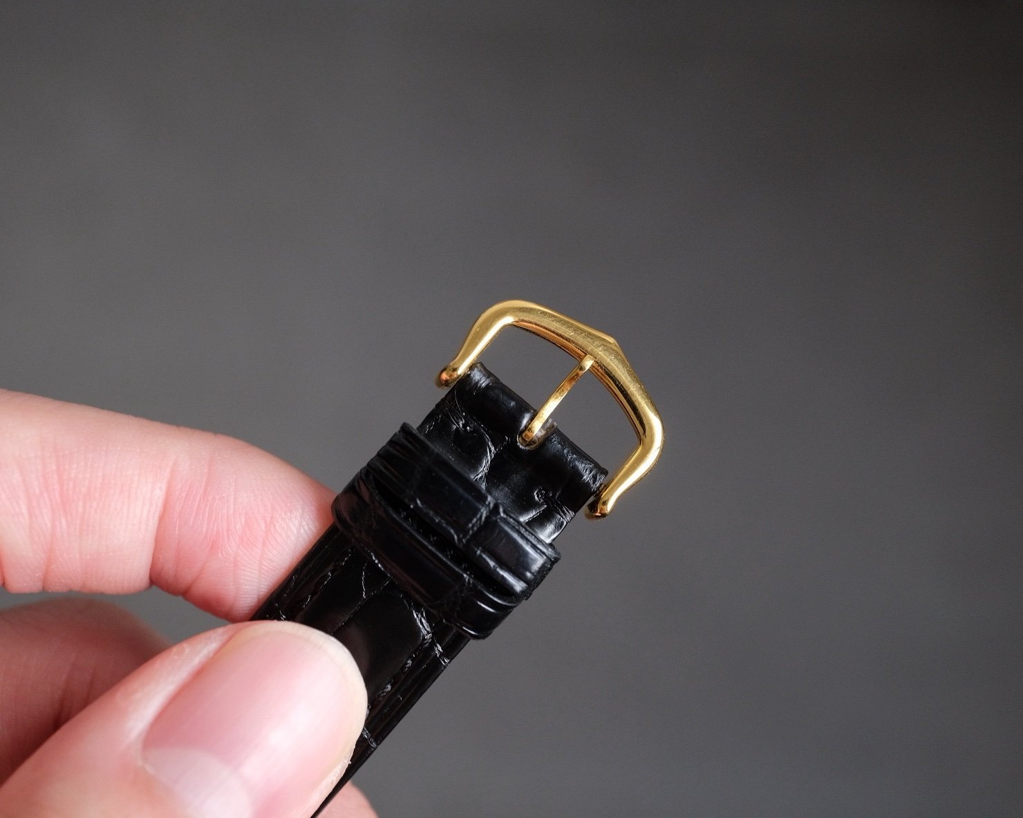 Must de Cartier Tank Vermeil GM Black “Onyx” Dial Ref. 6 Manual Wind - Image 8