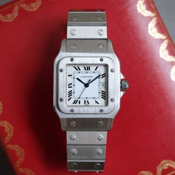 Full Set - Cartier Santos Carree LM Stainless Steel Automatic Ref. 2960