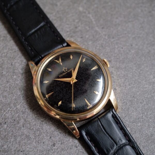 Vintage Eterna Matic Calatrava Gilt Dial