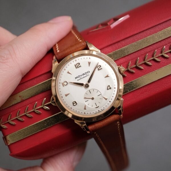 Vintage Movado 18K Rose Gold Sub Second Automatic Cal. 115