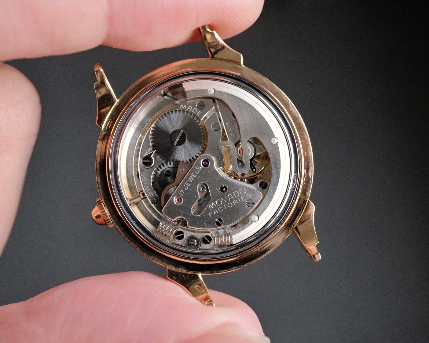 Vintage Movado 18K Rose Gold Sub Second Automatic Cal. 115 - Image 10