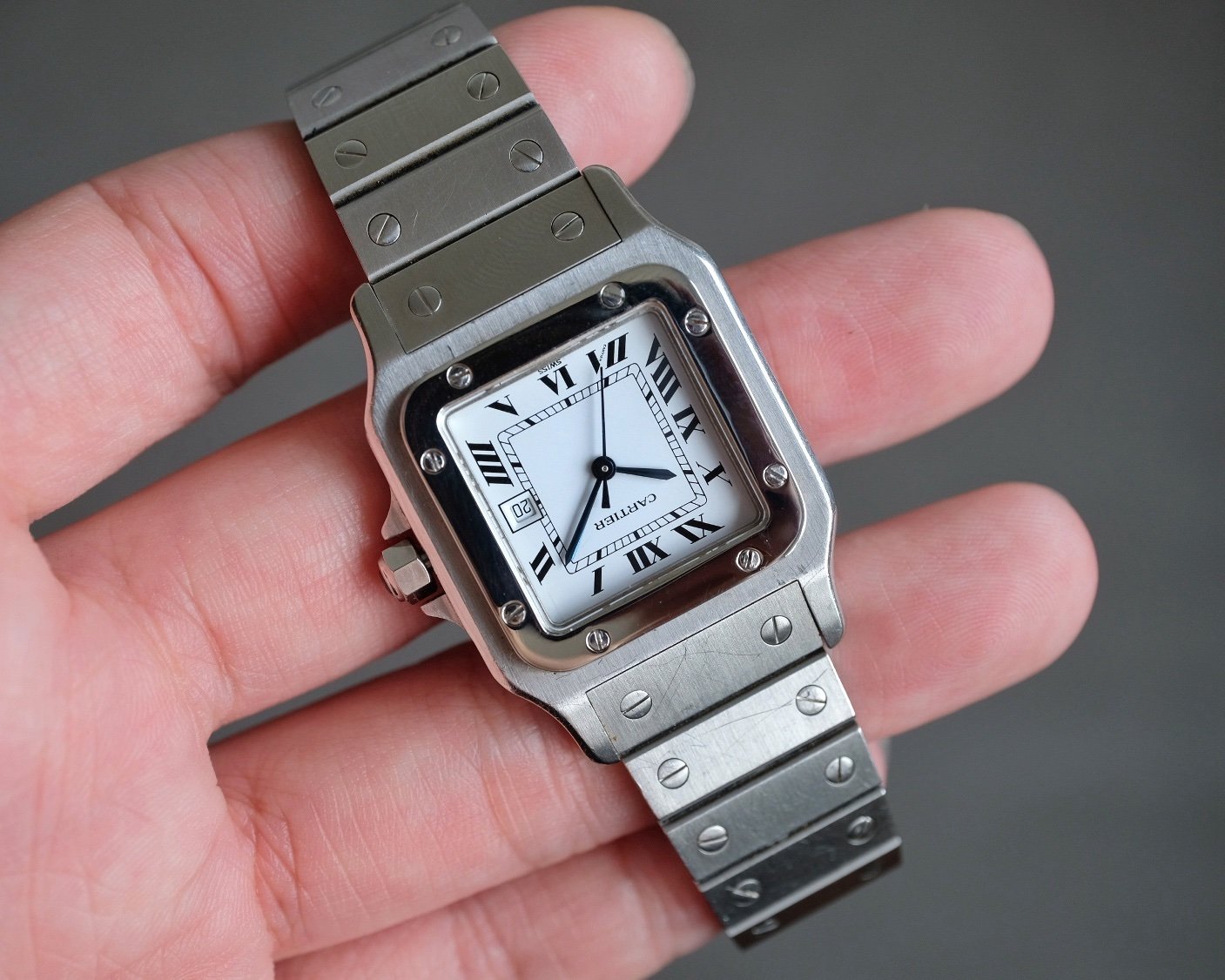 Cartier Santos Carree LM Stainless Steel Automatic Ref. 2960 - Image 3