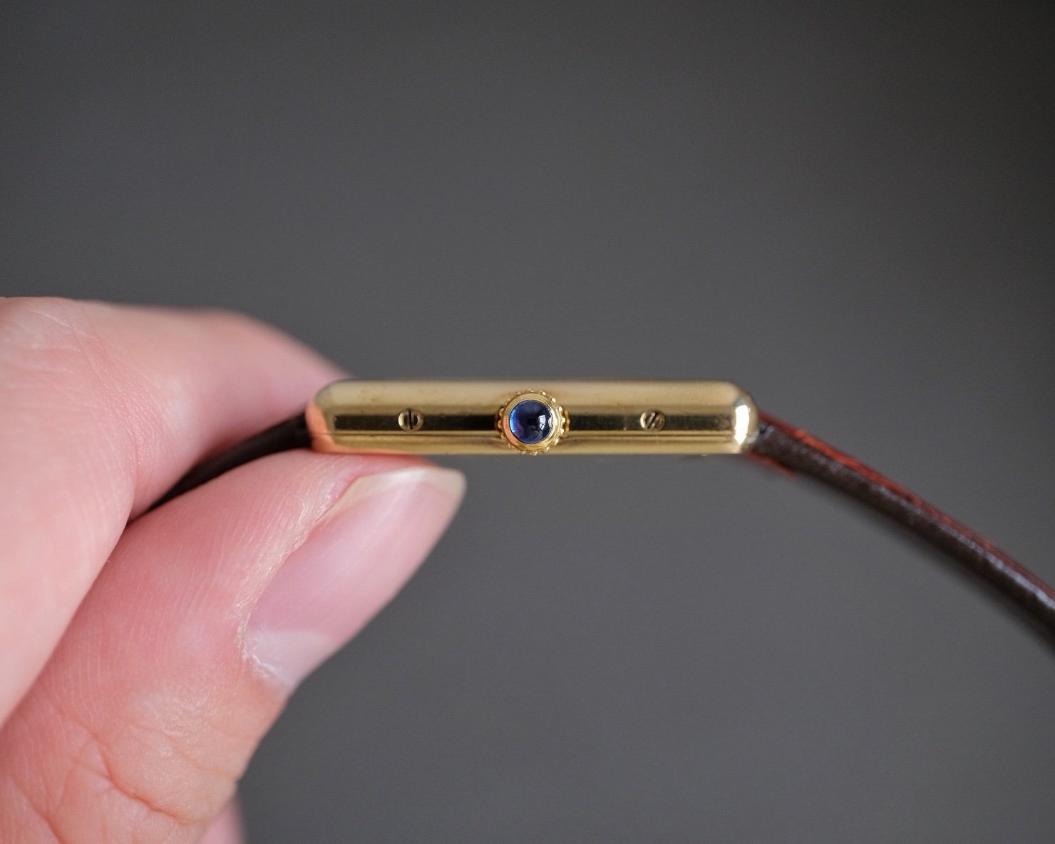 Must de Cartier Tank Vermeil LM Ref. 1615 Ivory Spider Dial - Image 5