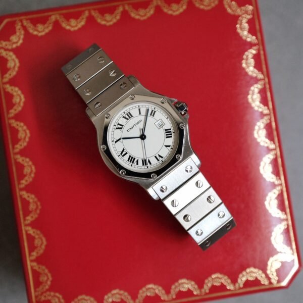 Cartier Santos Octagon GM Cream Swiss Dial Ref. 2965 Automatic