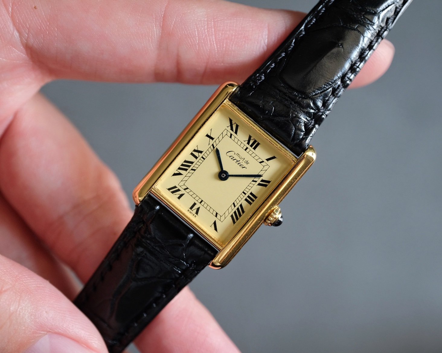 Must de Cartier Tank Vermeil LM Ref. 590005 - Image 3