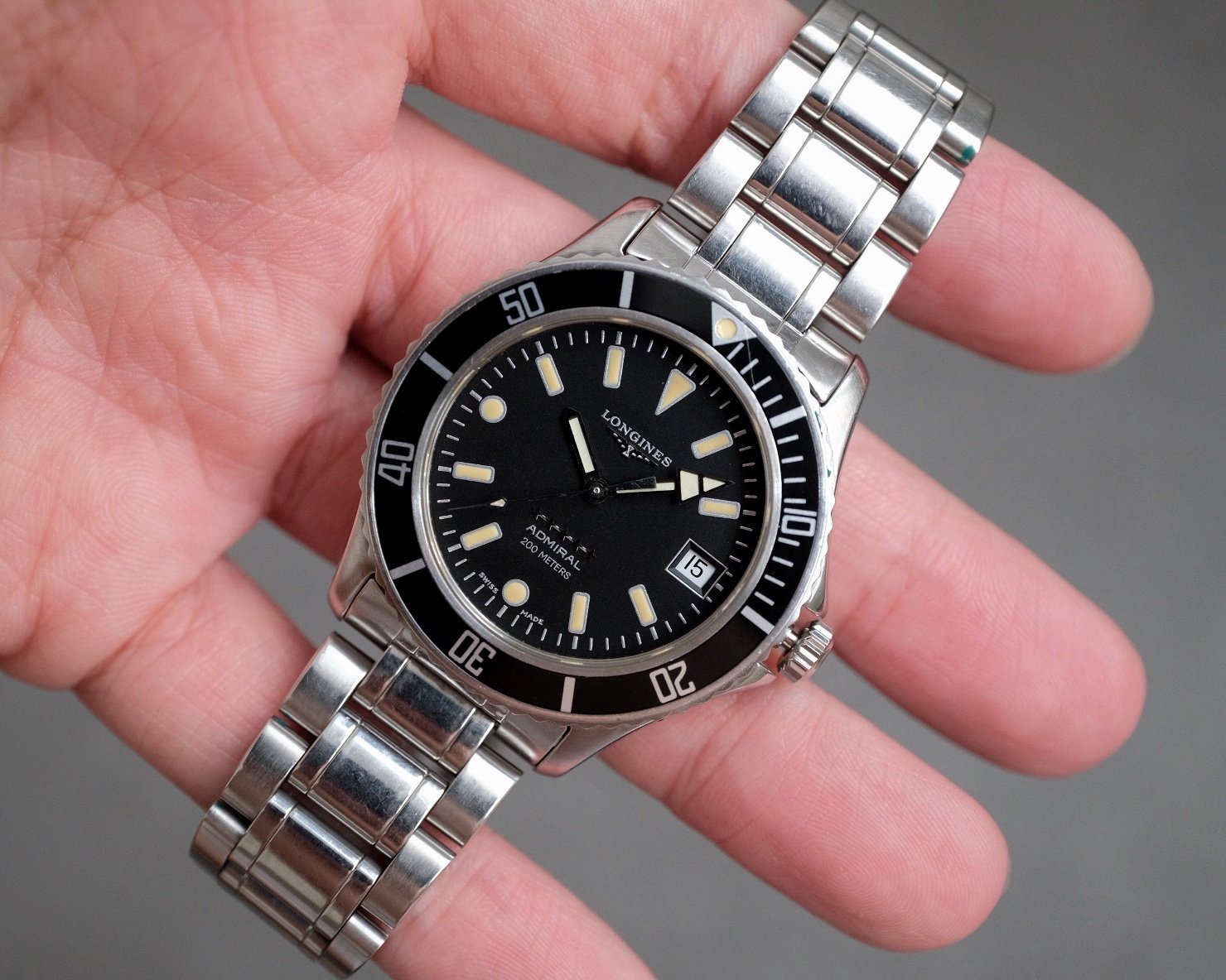 Longines Admiral 5 Stars Diver Ref. L3.502.4 - Full Set - Image 2