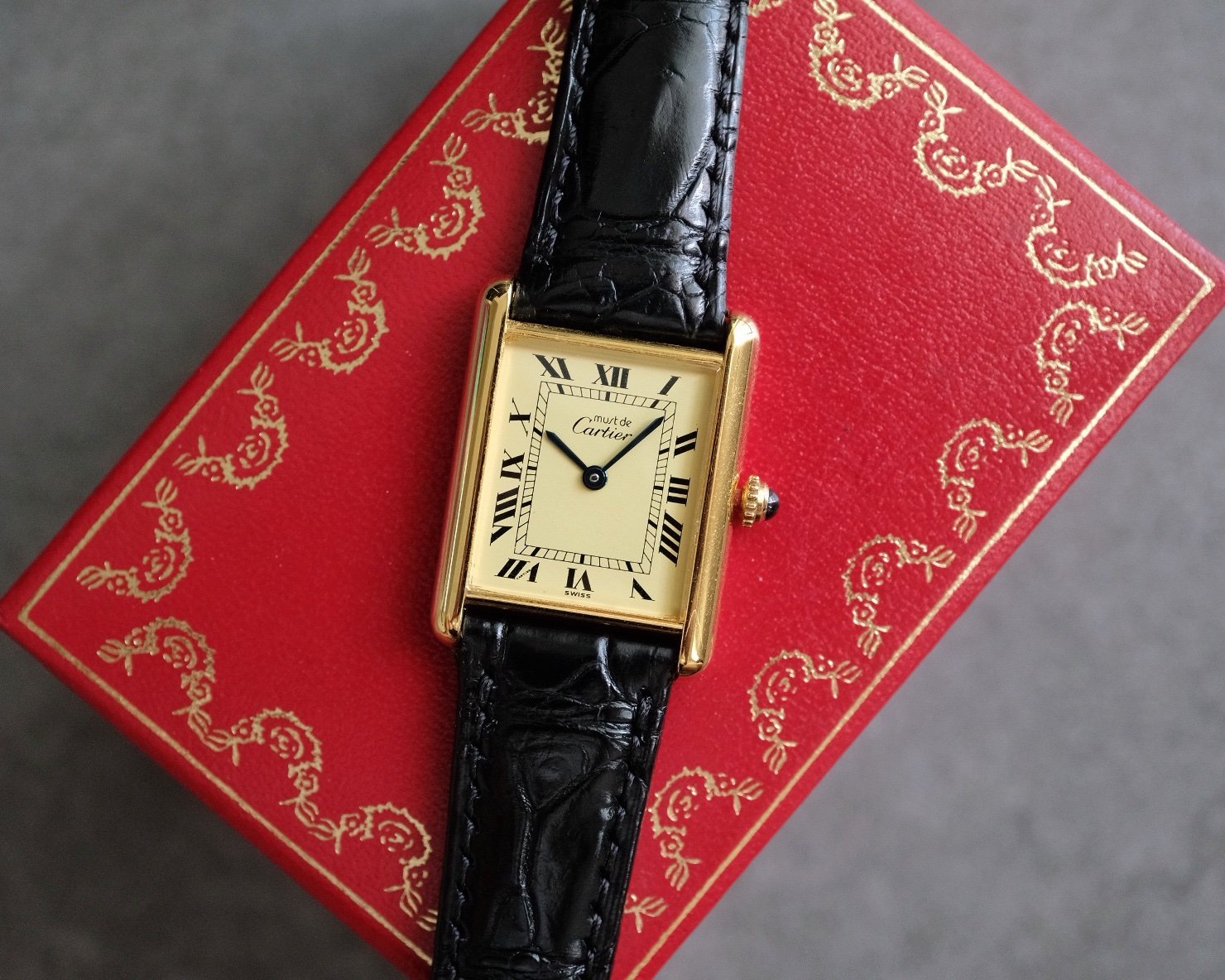Must de Cartier Tank Vermeil LM Ref. 590005