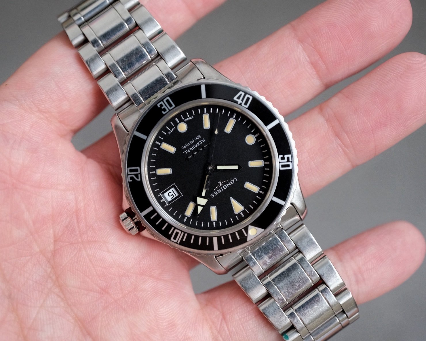 Longines Admiral 5 Stars Diver Ref. L3.502.4 - Full Set - Image 3