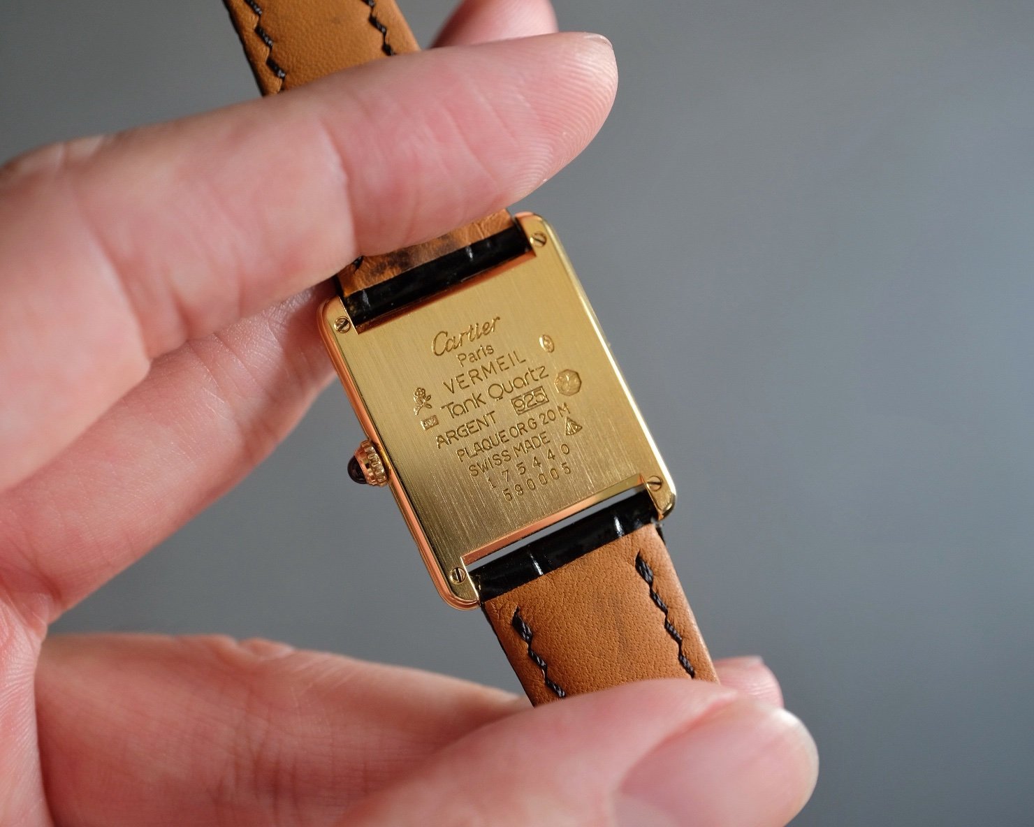 Must de Cartier Tank Vermeil LM Ref. 590005 - Image 8
