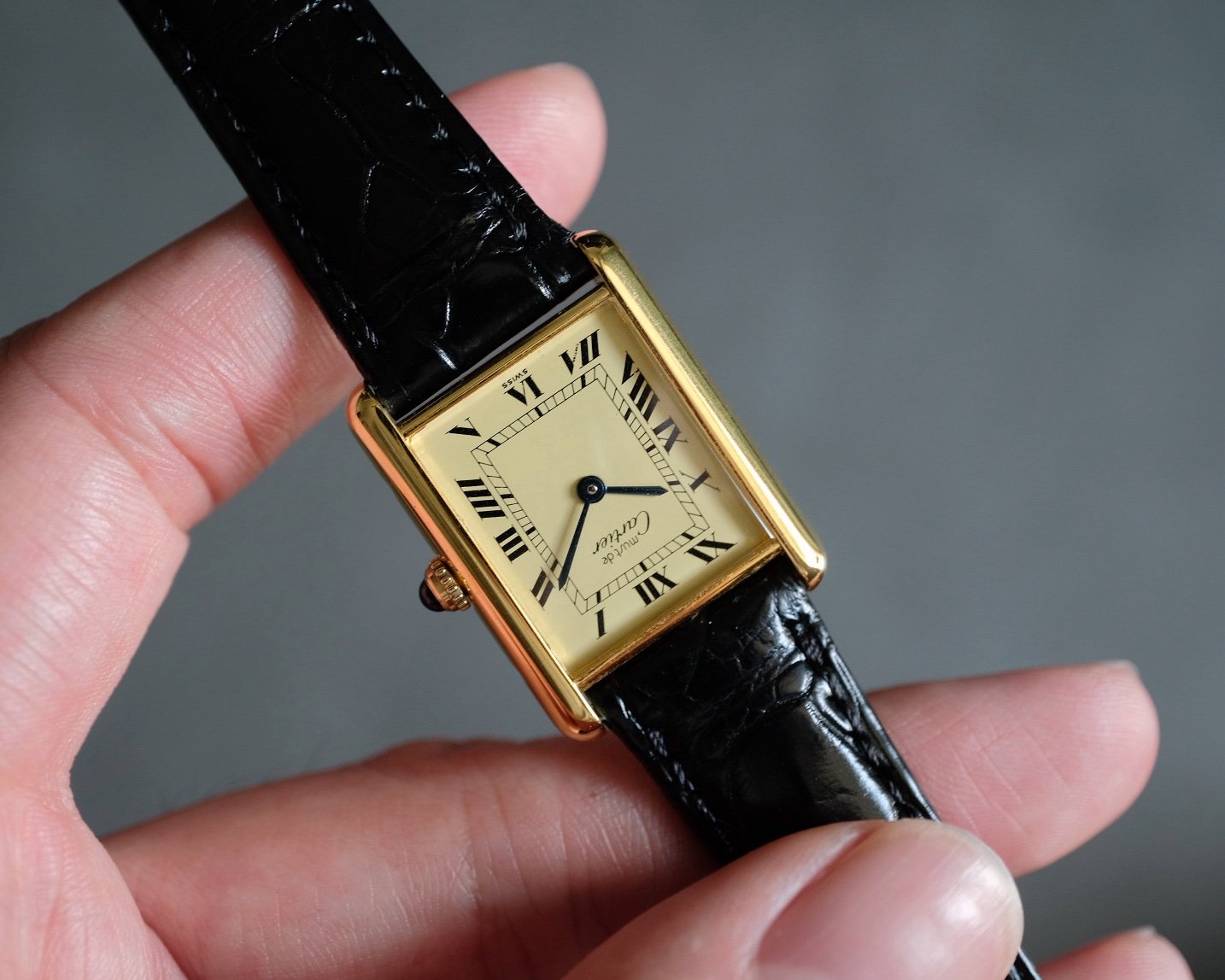 Must de Cartier Tank Vermeil LM Ref. 590005 - Image 4