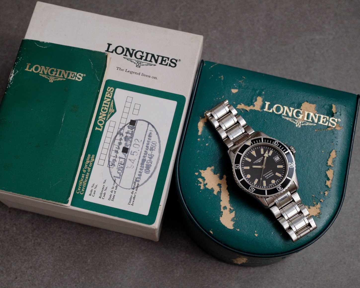 Longines Admiral 5 Stars Diver Ref. L3.502.4 - Full Set - Image 9