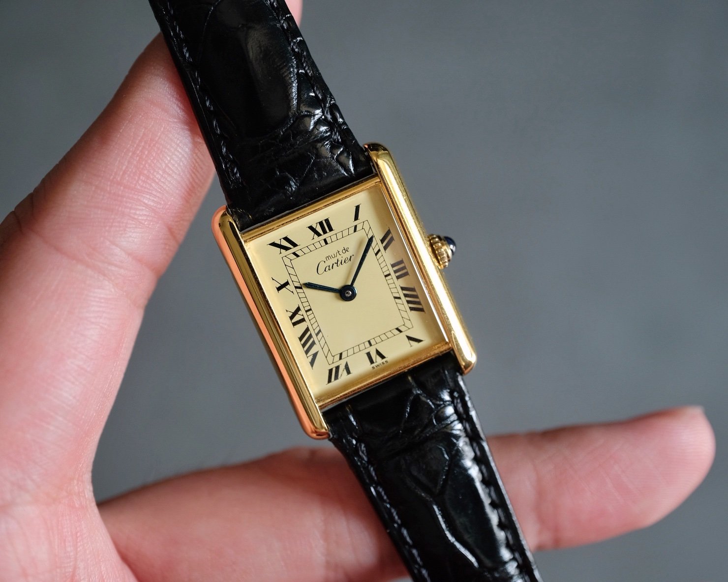Must de Cartier Tank Vermeil LM Ref. 590005 - Image 2