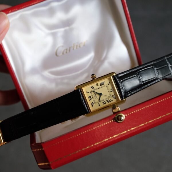 Must de Cartier Tank Vermeil XL Ref. 2413 Lemon Dial