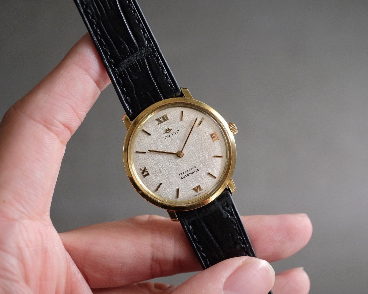 Double Signed, Movado Sub Sea 18K Yellow Gold Manual Wind Cal. 230 Retailed by Tiffany & Co - Image 2