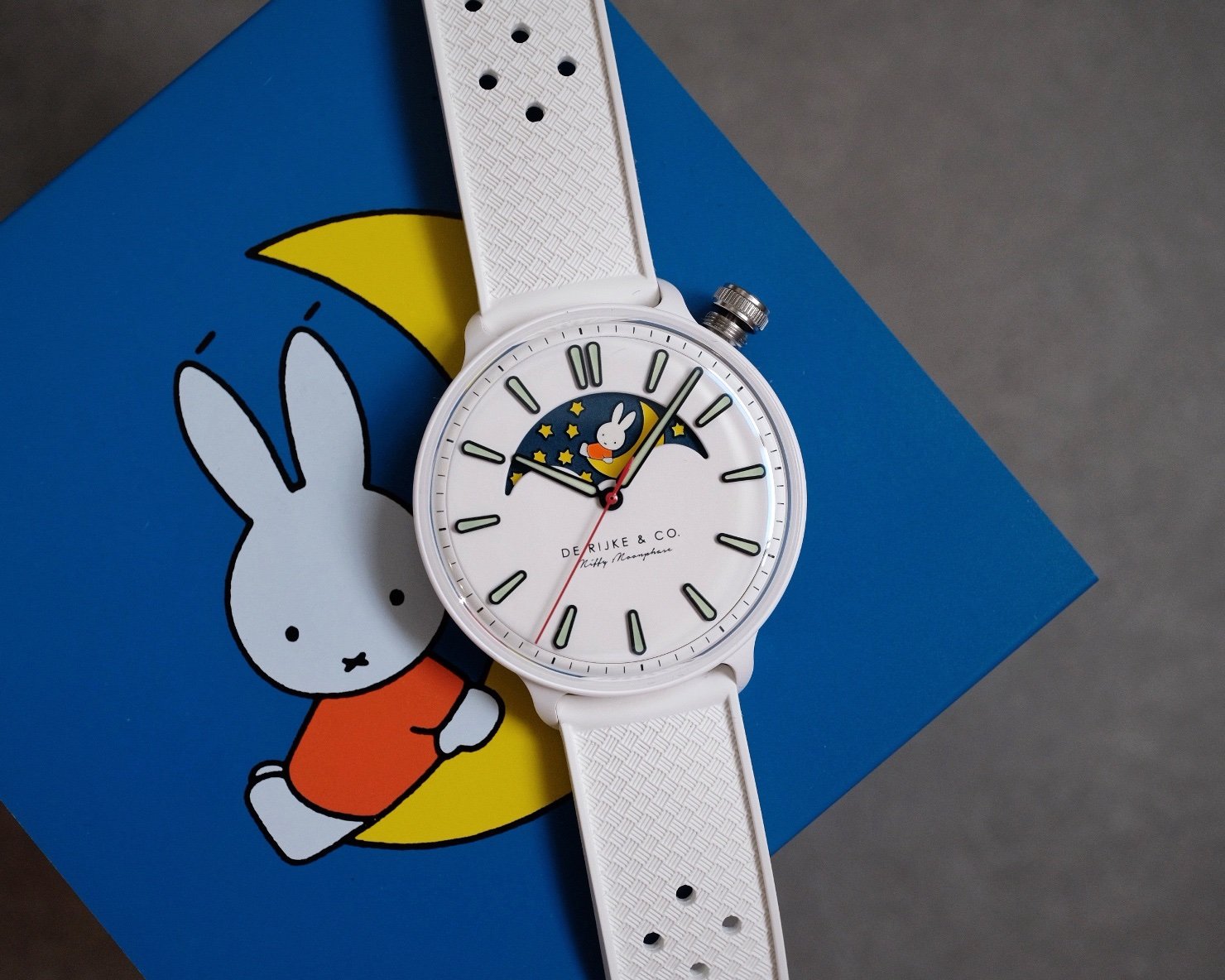 De Rijke & Co Miffy Moonphase in White Ceramic